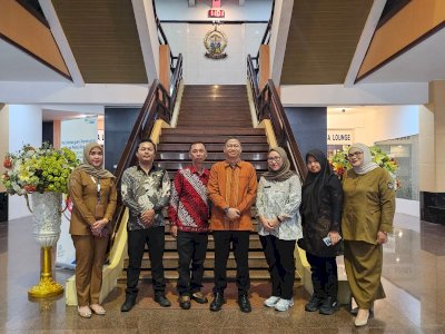 Bangun Sinergi, Kabid Komunikasi dan Humas Diskominfo SP Sulsel Sambut Kunjungan Studi Tiru Tim Prokopim Setkab Kutai Timur
