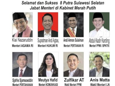 Pj Gubernur Prof Zudan Bangga dan Bahagia 9 Putra Putri Terbaik Sulsel Masuk Kabinet Merah Putih