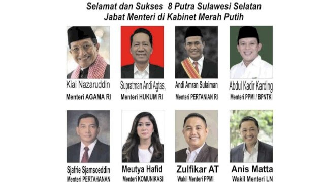 Pj Gubernur Prof Zudan Bangga dan Bahagia 9 Putra Putri Terbaik Sulsel Masuk Kabinet Merah Putih