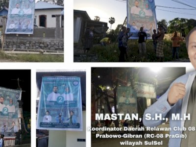 Relawan Club 08 Prabowo &#8211; Giran di Sulsel All Out Menangkan Andalan &#8211; Hati