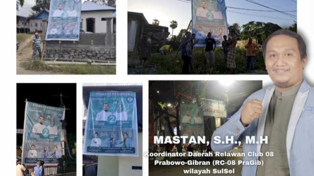 Relawan Club 08 Prabowo – Giran di Sulsel All Out Menangkan Andalan – Hati