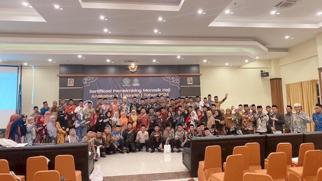 Pelatihan Sertifikasi Pembimbing Manasik Haji ke X Prodi MHU UIN Alauddin Diikuti 100 Peserta