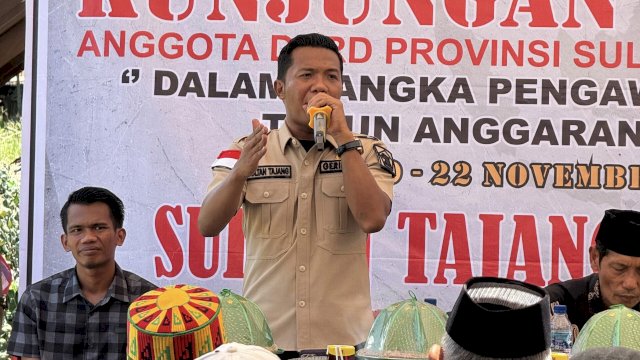 Kunjungan Pengawasan di Wajo, Sultan Tajang Janji Perjuangkan Perbaikan Jalan Provinsi Ruas Solo-Paneki-Kulampau