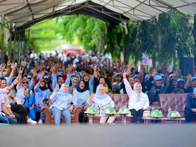 Fatmawati Kampanye di Enrekang, La Tinro Apresiasi Perbaikan Infrastruktur Andi Sudirman