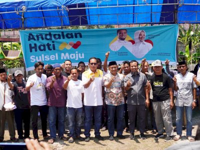 Ratusan Warga Selayar Sambut Kunjungan Andi Sudirman di Selayar