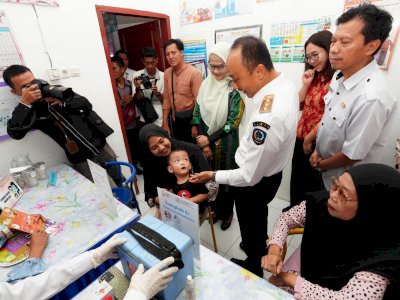 Didampingi Ninuk Zudan, Pj Gubernur Prof Zudan Launching Posyandu Era Baru se Sulsel