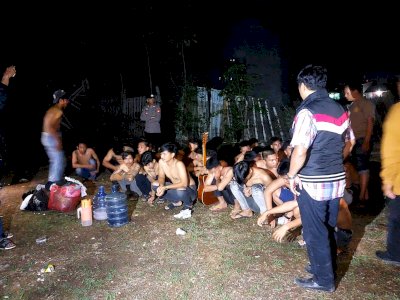 Asik Pesta Miras, Puluhan Pemuda Diamankan Polsek Manggala