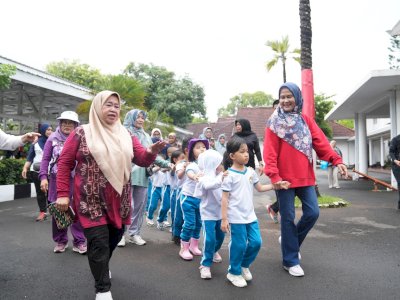 Raut Bahagia Anak PAUD Bisa Minggu Ceria Bareng Pj Gubernur dan Pj Ketua PKK Sulsel