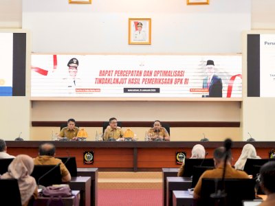 Bahas LHP BPK, Sekda Jufri Rahman Instruksikan OPD Segera Lakukan Tindak Lanjut