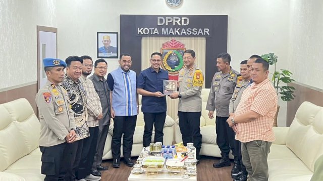 Pimpinan DPRD Makassar Sambut Kunjungan Silaturahmi Kapolrestabes Baru