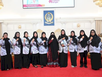 Ketua TP PKK Sulsel Terima Kunjungan Pengurus PGRI