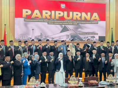 DPRD Makassar Resmi Umumkan Penetapan Appi-Aliyah Sebagai Wali Kota Terpilih