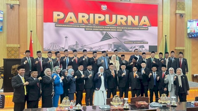 DPRD Makassar Resmi Umumkan Penetapan Appi-Aliyah Sebagai Wali Kota Terpilih