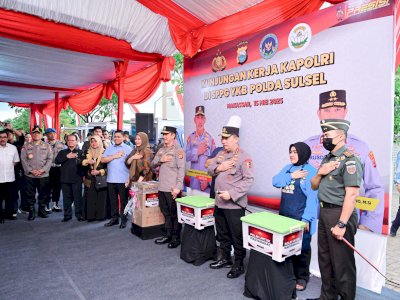 Wagub Sulsel Dampingi Kapolri Tinjau SPPG, Inovasi Polri Dukung Gizi Anak Sekolah