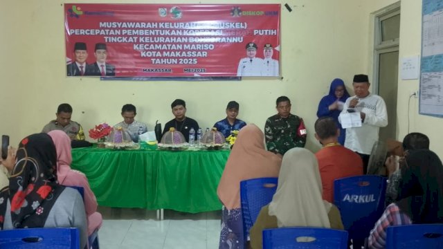 Dukung Program Strategis Presiden, Koperasi Merah Putih terbentuk di Kelurahan Bontorannu
