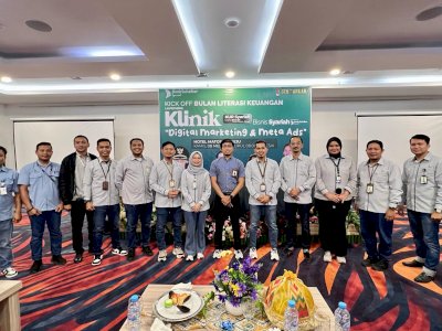 Kick Off Bulan Literasi Keuangan di Mamuju, Bank Sulselbar Launching Klinik KUR Syariah untuk UMKM