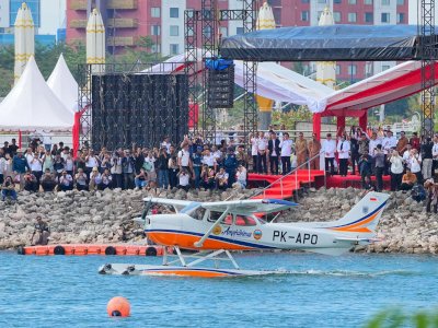 Kepala Daerah Sulsel Sambut Seaplane sebagai Solusi Kesehatan, Bantuan Sosial, dan Akses Wisata
