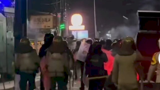 Kondisi demo mahasiswa dibone, selasa 19/08/2025