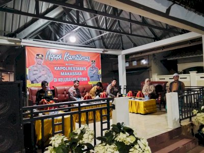 Ngopi Kamtibmas Polrestabes Makassar di Manggala Ajak Warga Bitowa Perkuat Sinergi Jaga Keamanan