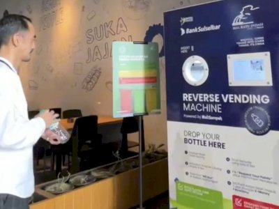 Bank Sulselbar dan MallSampah Hadirkan Reverse Vending Machine di Mal Ratu Indah