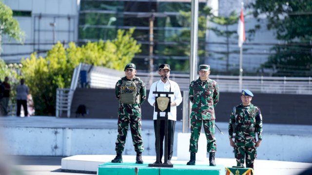 Gubernur Andi Sudirman Apresiasi TNI Jaga Sulsel Tetap Kondusif