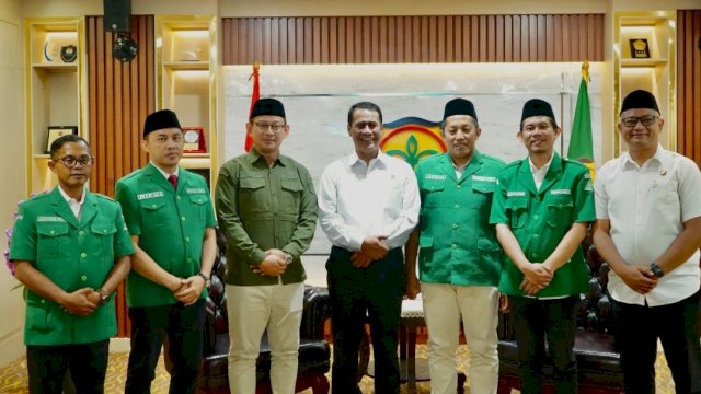Mentan Andi Amran sulaiman bersama Ketua Umum GPAnsor dan jajarannya bertemu senin, 8/09/2025