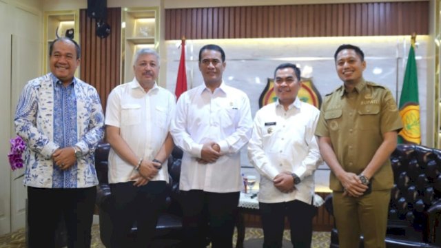 Menteri Pertanian (Mentan) Andi Amran Sulaiman, Bupati Pinrang, Bupati Enrekang, dan Bupati Tana Toraja audence di kantor kementan ri, selasa, 9/09/2025