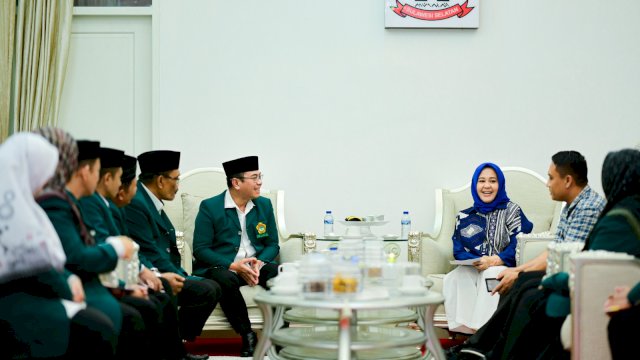 Wakil Gubernur Sulawesi Selatan, Fatmawati Rusdi, menerima audiensi pengurus Lembaga Dakwah Islam Indonesia (LDII) Sulawesi Selatan di rumah jabatan wakil gubernur, Jalan Yusuf Dg Ngawing, Makassar, Selasa, 9/09/2025