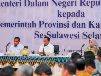 Gubernur Andi Sudirman Bersama Forkopimda dan Kepala Daerah se-Sulsel Terima Kunjungan Mendagri