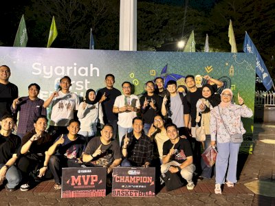 Tim Bola Basket Bank Sulselbar Sabet Juara Satu pada Event Basket Ball 3×3 Competition Sulsel 2025