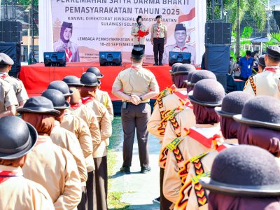 Wagub Sulsel Buka Perkemahan Pramuka Warga Binaan se-Sulsel