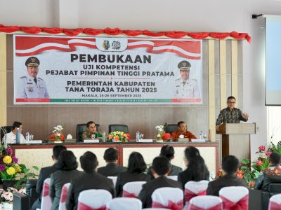 ASN Eselon II Tana Toraja Jalani Uji Kompetensi, Sekda Sulsel Jadi Penguji