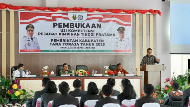 ASN Eselon II Tana Toraja Jalani Uji Kompetensi, Sekda Sulsel Jadi Penguji