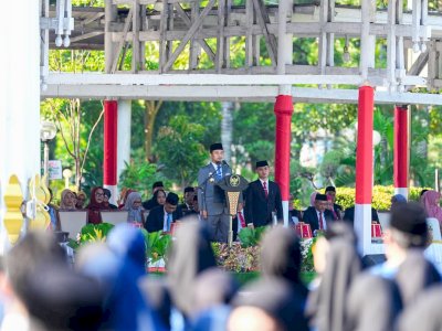 Gubernur Andi Sudirman Pimpin Upacara Hari Kesaktian Pancasila, Tegaskan Persatuan Bangsa