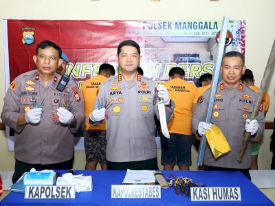Polsek Manggala Amankan Lima Pelaku Tawuran Geng Motor