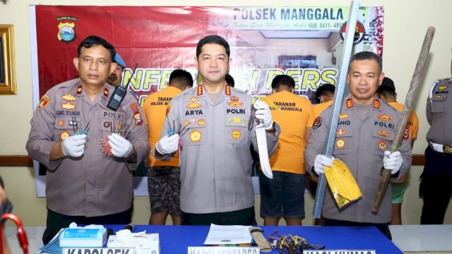 Polsek Manggala Amankan Lima Pelaku Tawuran Geng Motor