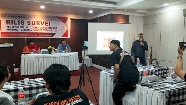 Lembaga survei Indeks Politika Indonesia (IPI) merilis hasil pengukuran persepsi publik terhadap kinerja pemerintahan Presiden Prabowo Subianto dan Wakil Presiden Gibran Rakabuming Raka yang hampir menginjak satu tahun. 