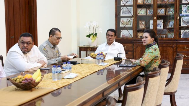 Gubernur Maluku Utara, Sherly Tjoanda, menyampaikan apresiasi tinggi kepada Menteri Pertanian (Mentan) Andi Amran Sulaiman atas capaian luar biasa sektor pertanian