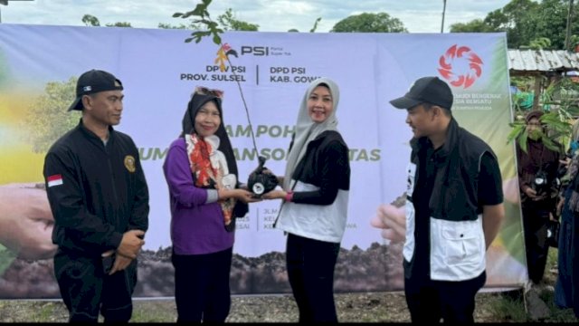 PSI Sulsel dan PSI Gowa Tanam Ratusan Pohon, Wujudkan Cinta Lingkungan di Hari Sumpah Pemuda