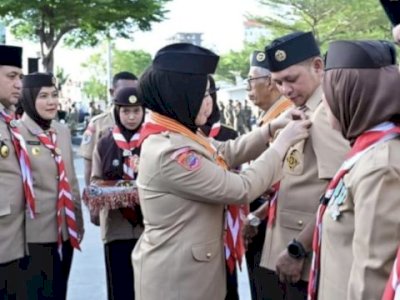Ketua DPRD Makassar Raih Lencana Darma Bakti atas Dedikasi di Gerakan Pramuka