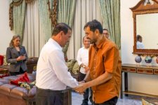 Gubernur Aceh Mualem Temui Mentan Amran di Kediamannya