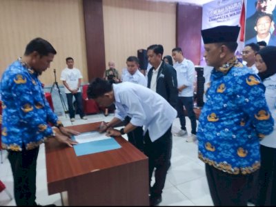 Lantik JMSI Wajo, Ilham Husen Tekankan Keterbukaan Informasi,Akurat dan Mencerdaskan