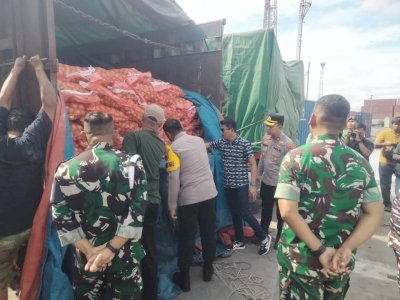 Aduan Lapor Pak Amran, 133 Ton Bawang Bombay Diamankan Polrestabes Semarang