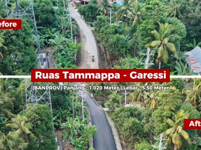 Akses Warga Makin Lancar, Jalan-Jalan Rusak di Pinrang Sudah Ditangani Berkat Bankeu Pemprov Sulsel
