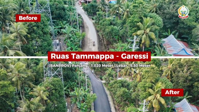 Akses Warga Makin Lancar, Jalan-Jalan Rusak di Pinrang Sudah Ditangani Berkat Bankeu Pemprov Sulsel