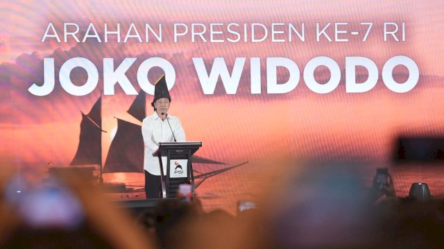 Hadir Di Rakernas, Jokowi Tegaskan Siap Berjuang Bersama Besarkan PSI