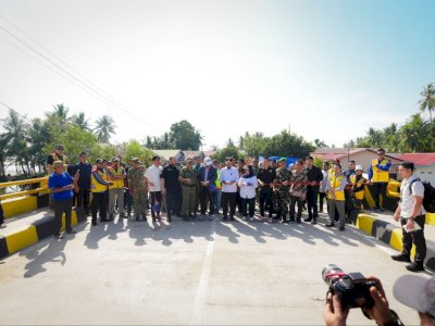 Gubernur Sulsel Resmikan Jembatan Sungai Balampangi Penghubung Sinjai-Bulukumba