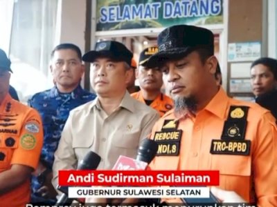 Gubernur Sulsel Tinjau Posko AJU Bersama Menhub dan KaBasarnas: Kita Kerahkan Seluruh Tim Maksimalkan Operasi Pencarian