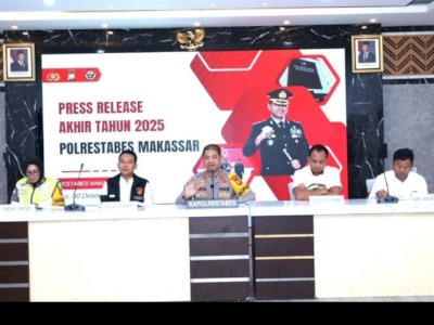 Press Release Akhir Tahun, Kapolrestabes Makassar Paparkan Capaian Kinerja Sepanjang Tahun 2025