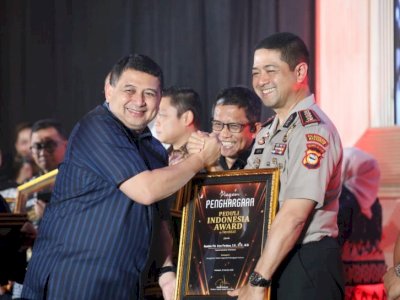 Kapolrestabes Makassar Terima Penghargaan Tokoh Inspiratif di Peduli Indonesia Awards 2026